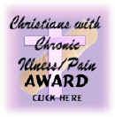 Christians with Chronic Illness/Pain Award presented to Linda Bowser for Totallyhip.org